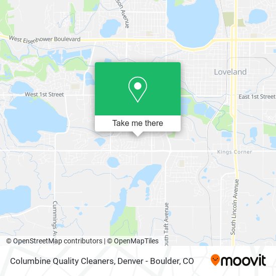 Columbine Quality Cleaners map