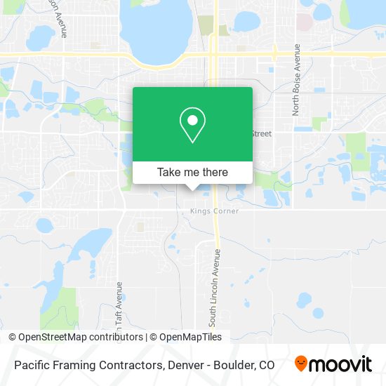 Pacific Framing Contractors map