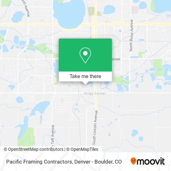 Pacific Framing Contractors map