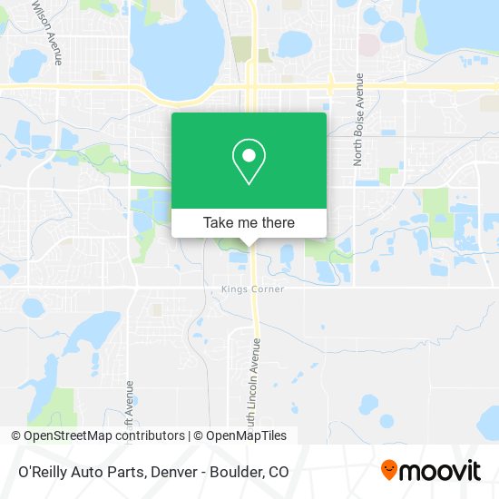 O'Reilly Auto Parts map