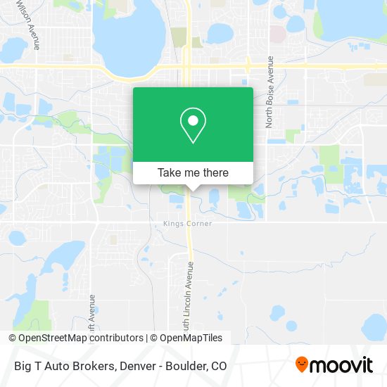 Big T Auto Brokers map