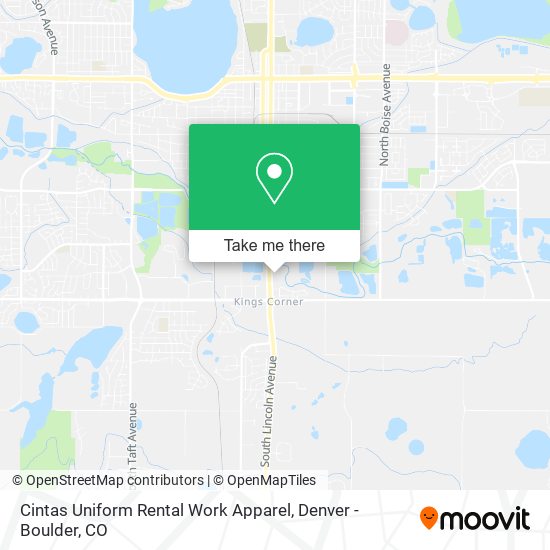 Mapa de Cintas Uniform Rental Work Apparel