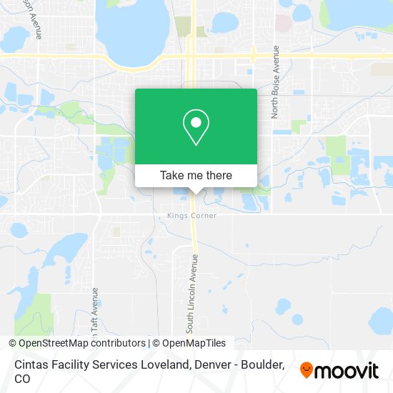 Mapa de Cintas Facility Services Loveland