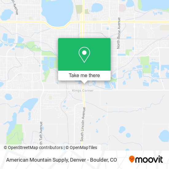 Mapa de American Mountain Supply