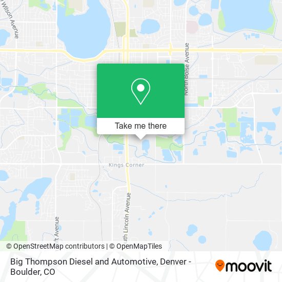 Mapa de Big Thompson Diesel and Automotive