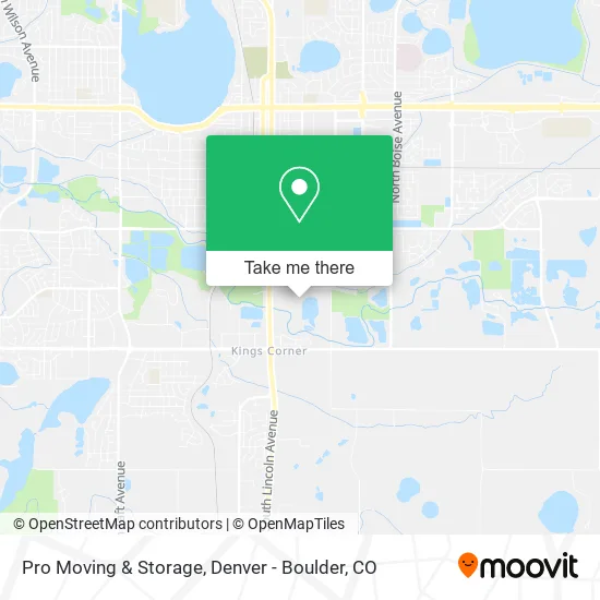 Pro Moving & Storage map