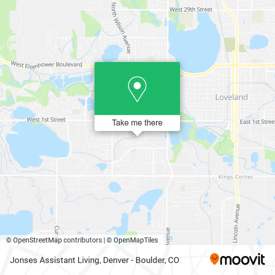 Jonses Assistant Living map