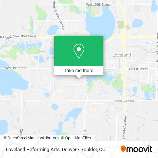 Mapa de Loveland Peforming Arts