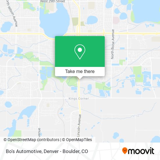 Mapa de Bo's Automotive