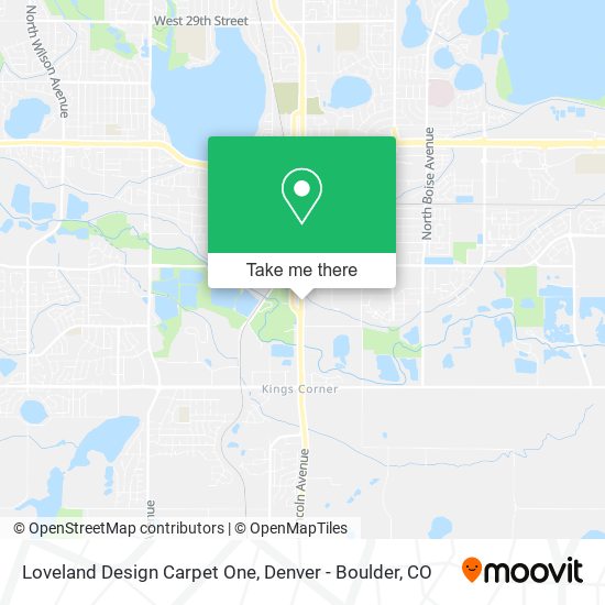 Mapa de Loveland Design Carpet One