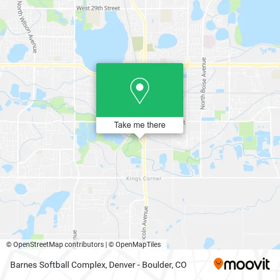 Barnes Softball Complex map