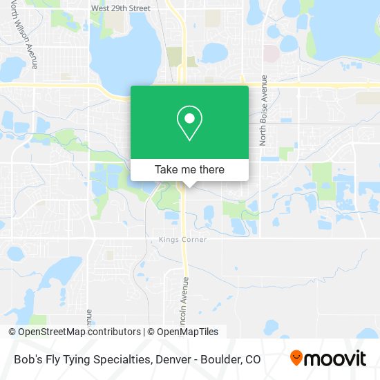 Mapa de Bob's Fly Tying Specialties