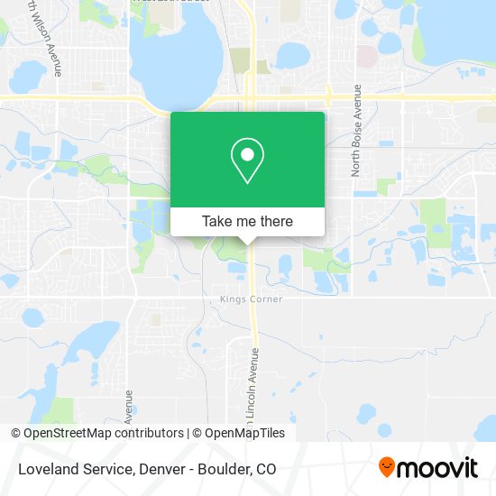 Loveland Service map