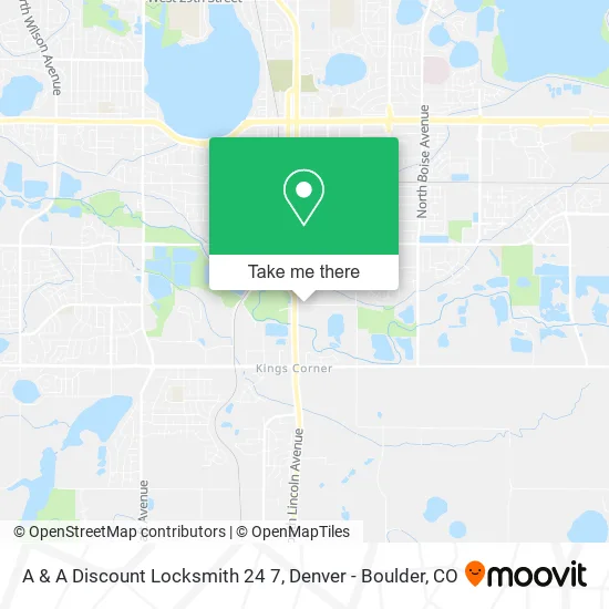 A & A Discount Locksmith 24 7 map