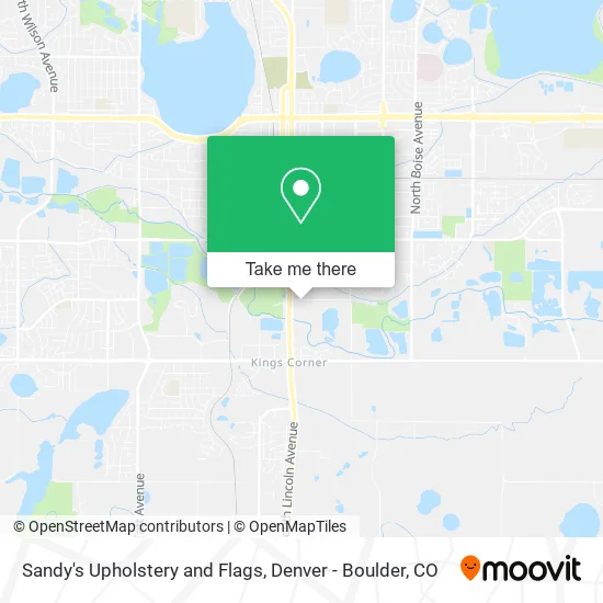 Sandy's Upholstery and Flags map