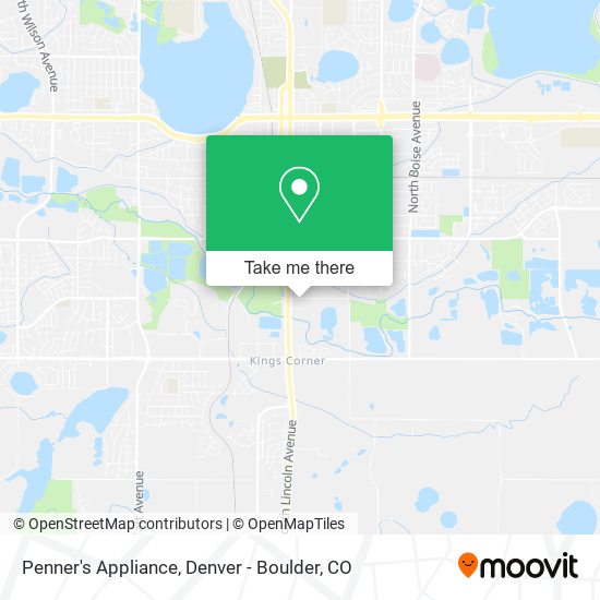 Penner's Appliance map