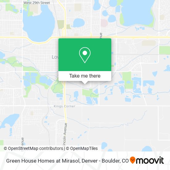 Mapa de Green House Homes at Mirasol