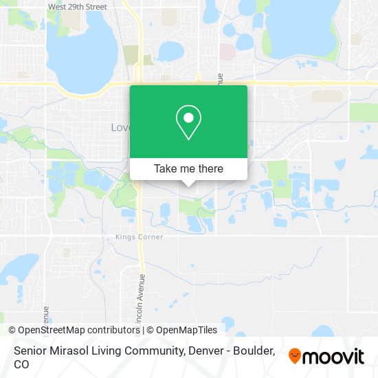 Mapa de Senior Mirasol Living Community
