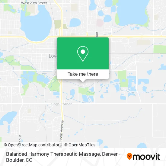 Balanced Harmony Therapeutic Massage map