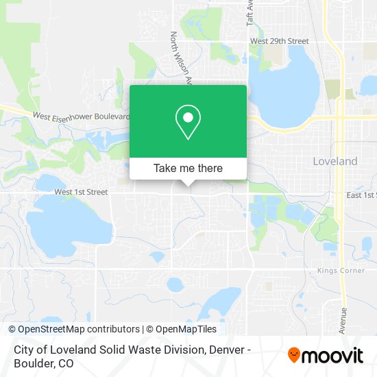 City of Loveland Solid Waste Division map