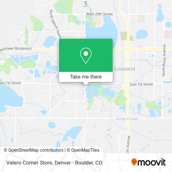 Valero Corner Store map