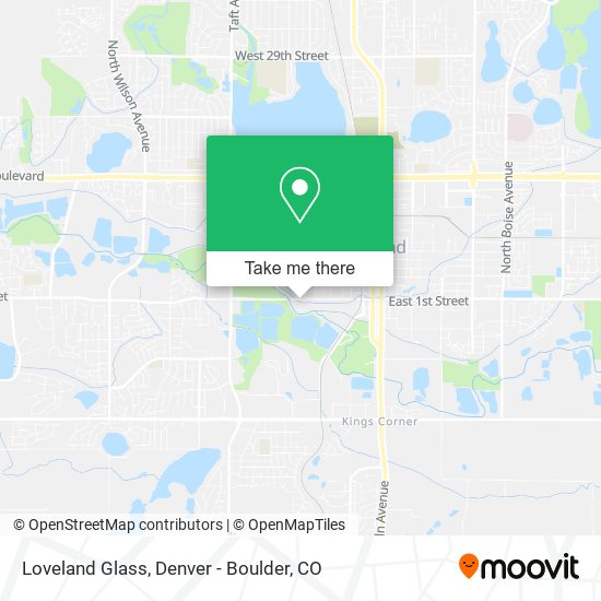 Mapa de Loveland Glass