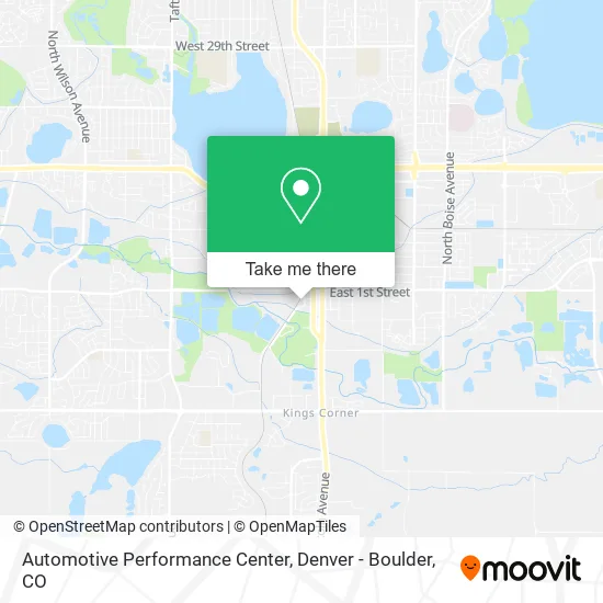 Automotive Performance Center map