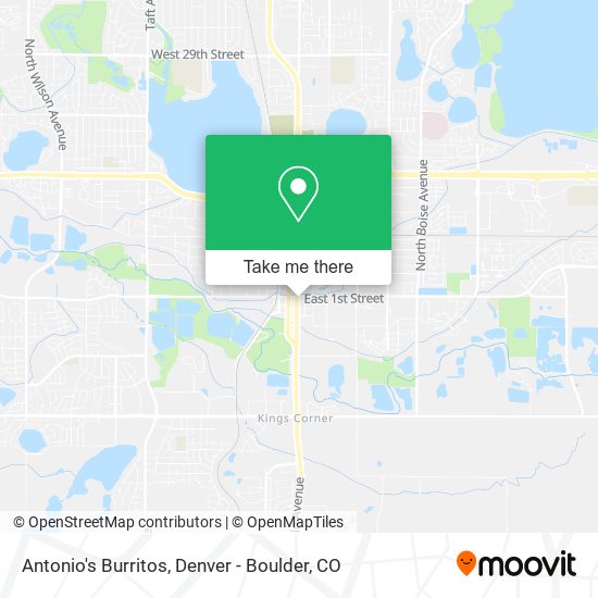 Antonio's Burritos map
