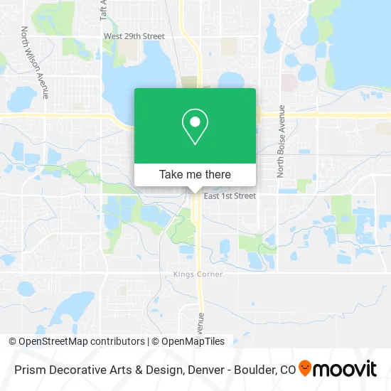 Prism Decorative Arts & Design map