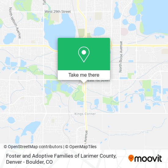 Foster and Adoptive Families of Larimer County map