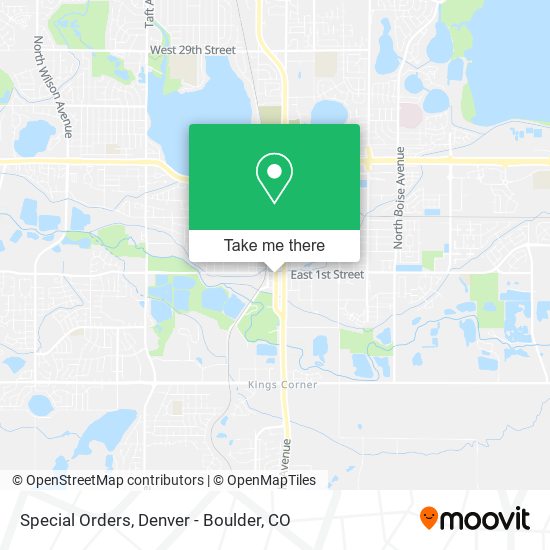 Special Orders map
