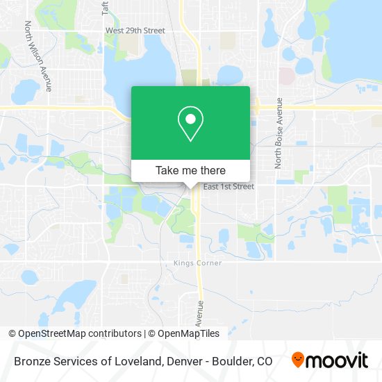 Bronze Services of Loveland map