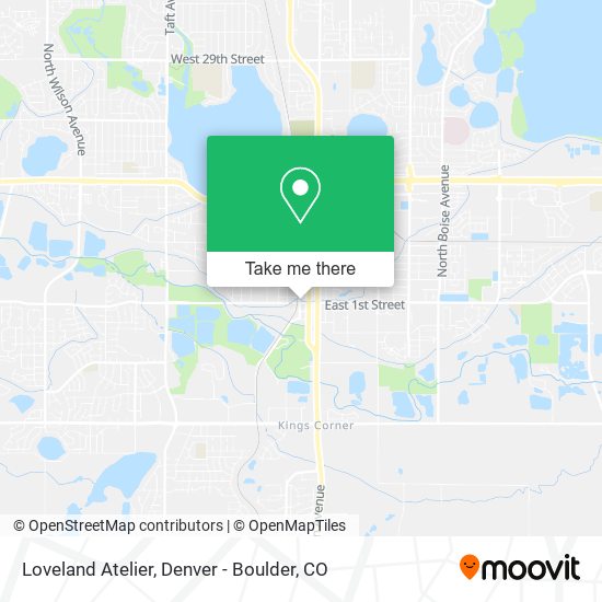 Loveland Atelier map