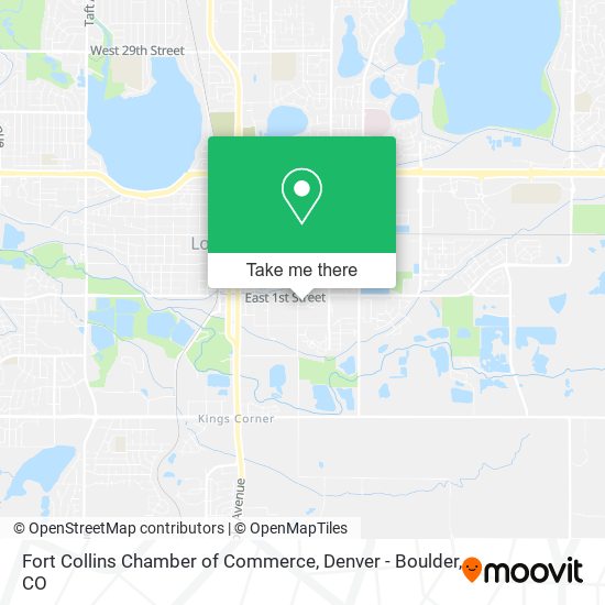 Mapa de Fort Collins Chamber of Commerce