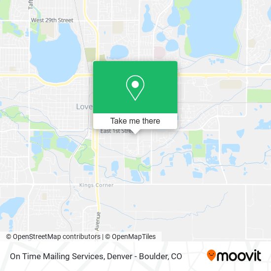 On Time Mailing Services map