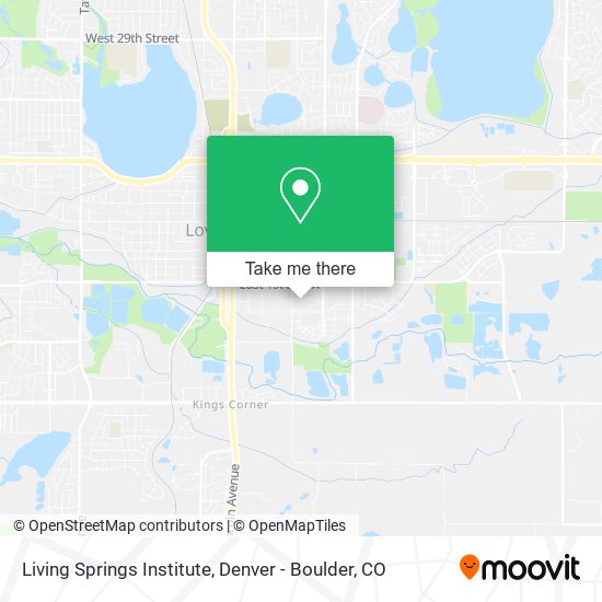 Mapa de Living Springs Institute