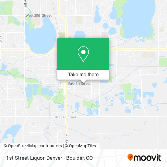 1st Street Liquor map