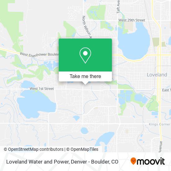 Loveland Water and Power map