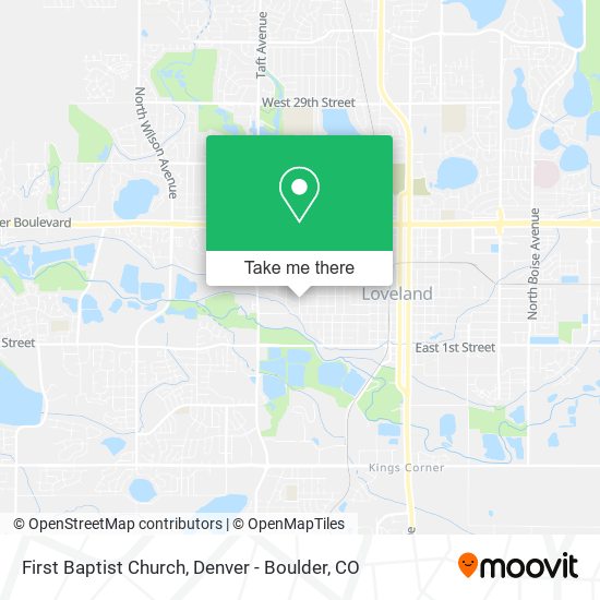 Mapa de First Baptist Church