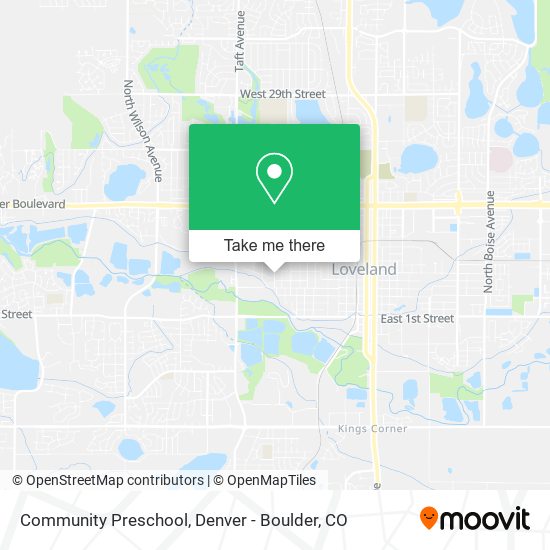 Community Preschool map