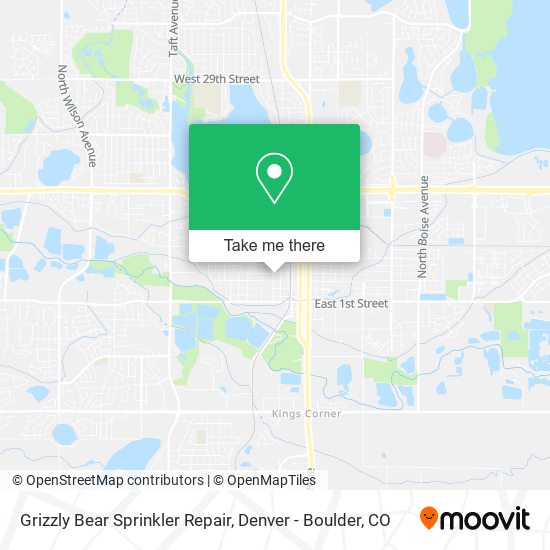 Mapa de Grizzly Bear Sprinkler Repair