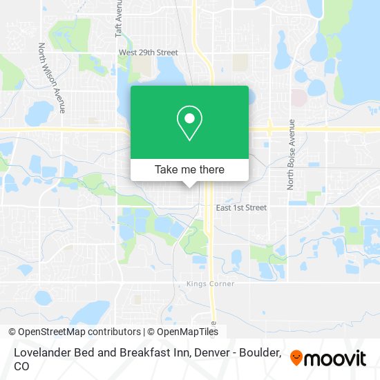 Lovelander Bed and Breakfast Inn map