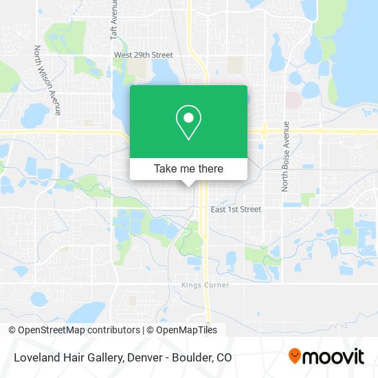 Loveland Hair Gallery map