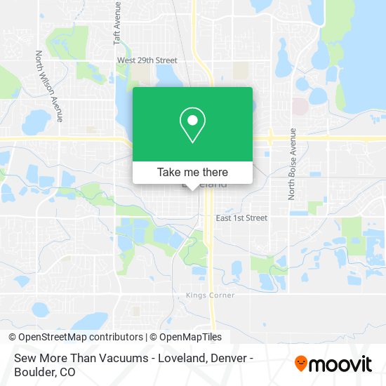 Mapa de Sew More Than Vacuums - Loveland