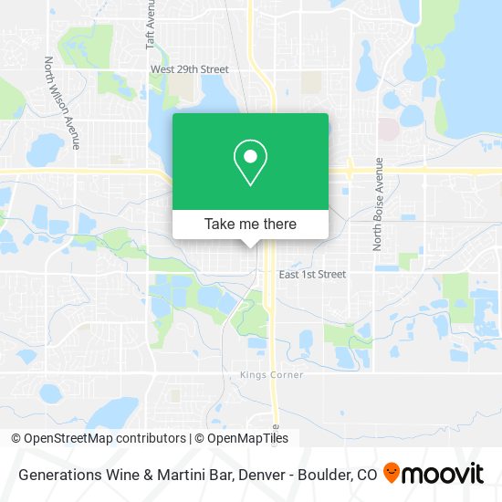 Mapa de Generations Wine & Martini Bar