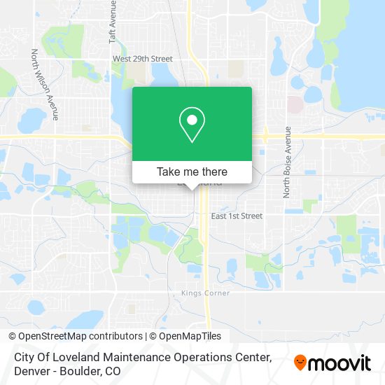 City Of Loveland Maintenance Operations Center map