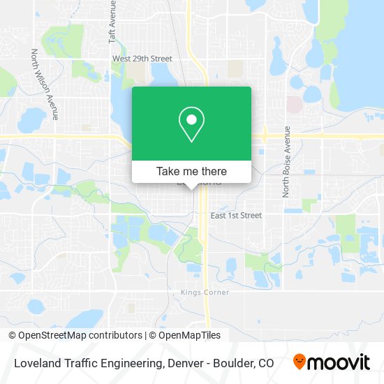 Loveland Traffic Engineering map
