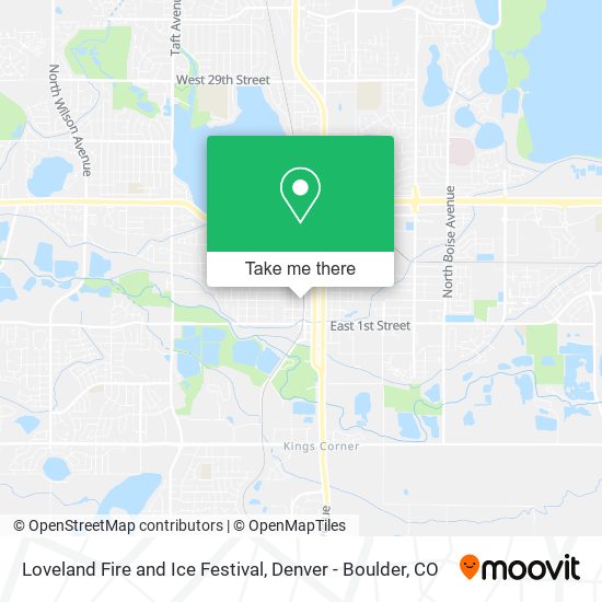 Mapa de Loveland Fire and Ice Festival