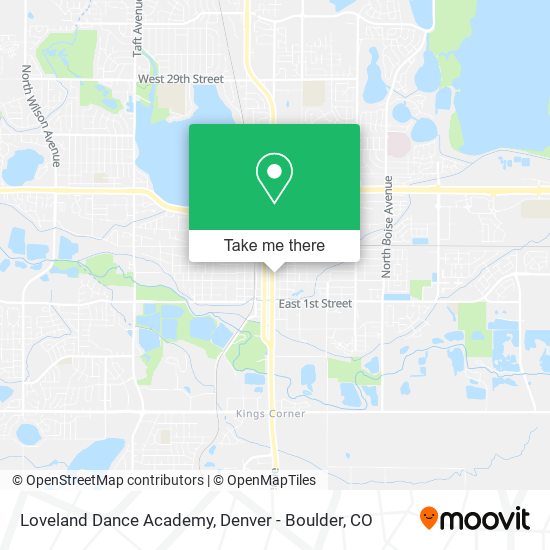 Loveland Dance Academy map