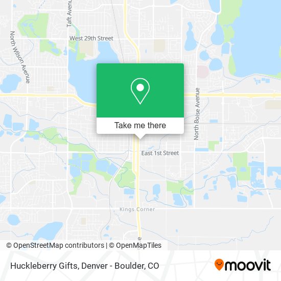 Mapa de Huckleberry Gifts
